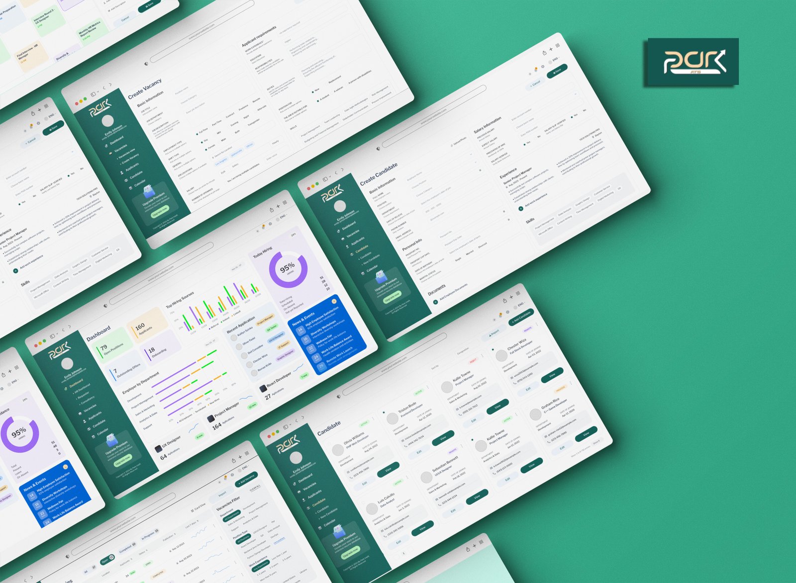 Park ATS HR recruitment Figma design